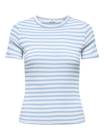 JDY Shirt in Hellblau/ Weiß