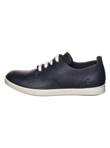 Ecco Leder-Sneakers in Schwarz
