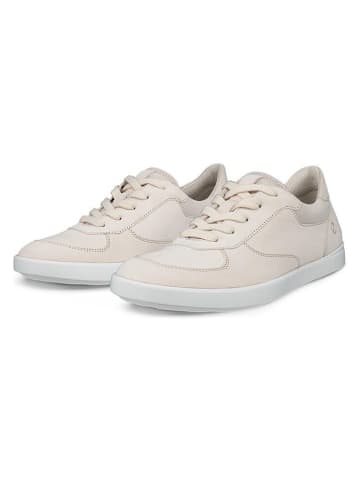 Ecco Skórzane sneakersy "Leisure" w kolorze beżowym
