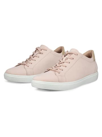 Ecco Skórzane sneakersy "Classic" w kolorze jasnoróżowym