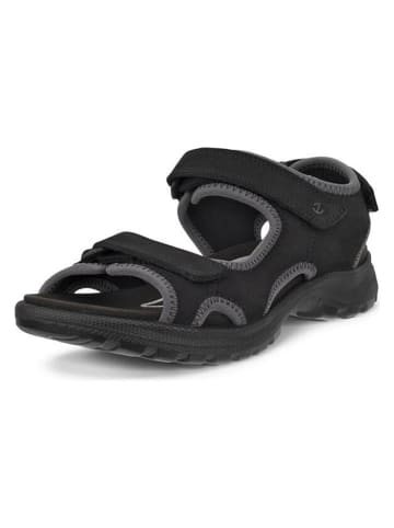 Ecco Leder-Wandersandalen "Hike" in Schwarz