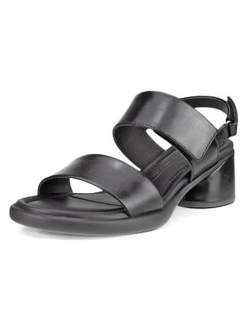 Ecco Leder-Sandaletten "Sculpted" in Schwarz