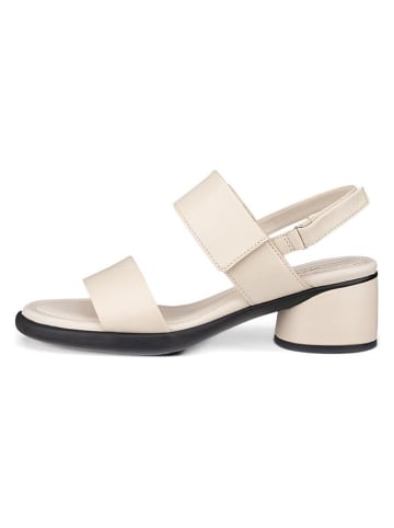 Ecco Leder-Sandaletten "Sculpted" in Creme
