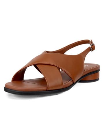 Ecco Leder-Sandalen "Sculpted Alba" in Hellbraun