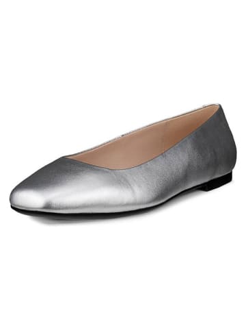 Ecco Leder-Ballerinas "Margot" in Silber