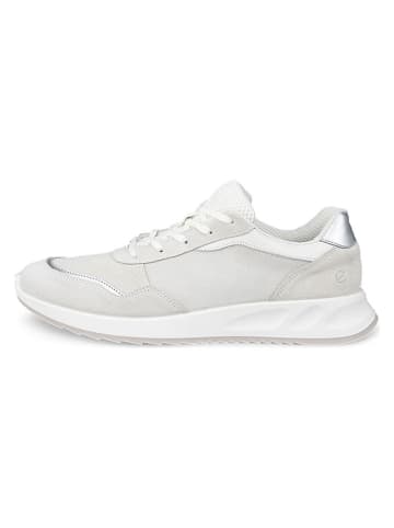 Ecco Skórzane sneakersy "Otm" w kolorze szaro-srebrnym