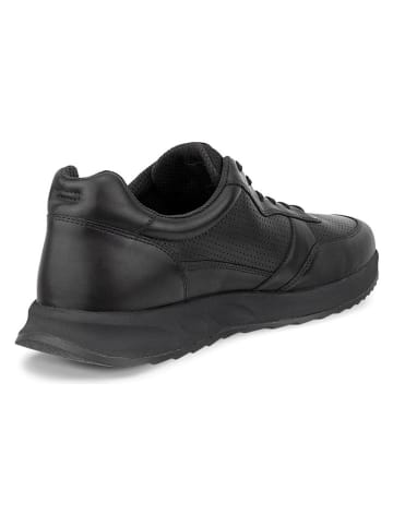Ecco Leder-Snekers "Otm" in Schwarz