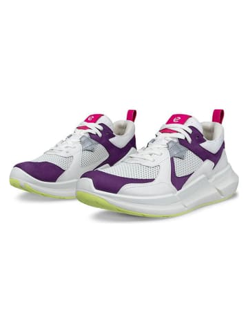 Ecco Leren sneakers "Biom 2.2" wit/paars