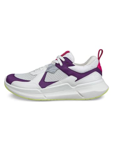 Ecco Skórzane sneakersy "Biom 2.2" w kolorze biało-fioletowym