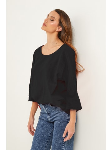 Fleur de Lin Bluse "Baronne" in Schwarz
