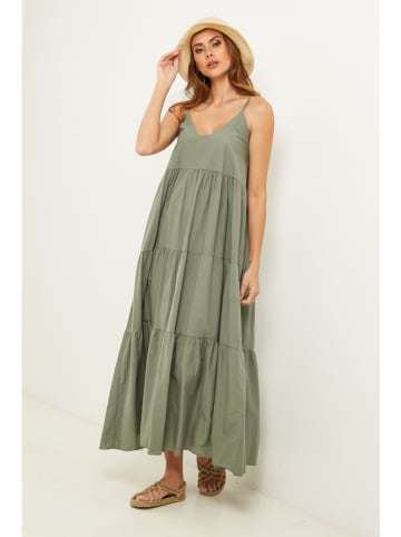 Fleur de Lin Kleid in Grün