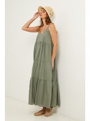Fleur de Lin Kleid in Grün