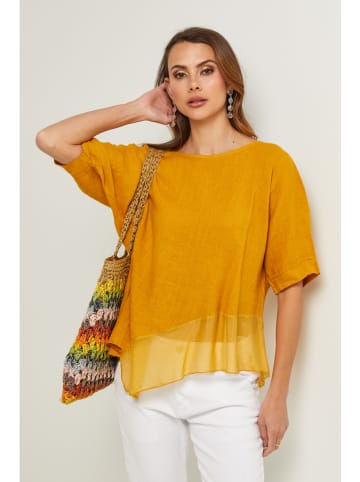 Fleur de Lin Bluse in Gelb