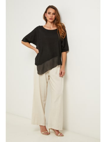 Fleur de Lin Bluse in Schwarz