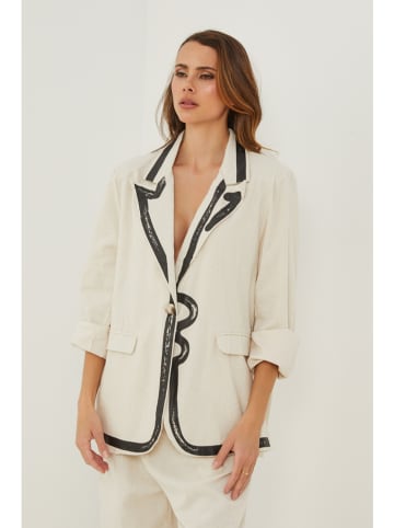 Fleur de Lin Blazer in Creme