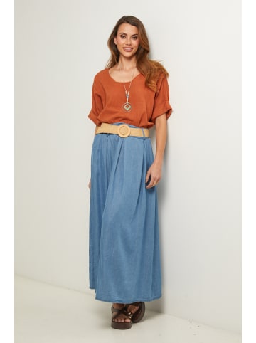 Fleur de Lin Bluse "Caliba" in Orange