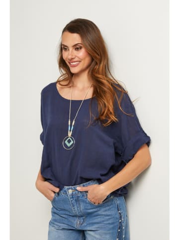 Fleur de Lin Blouse donkerblauw