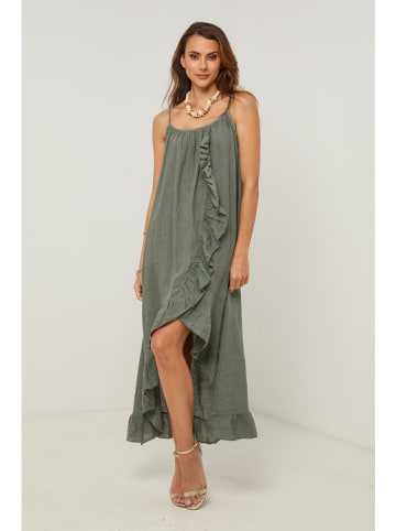 Fleur de Lin Kleid in Grün