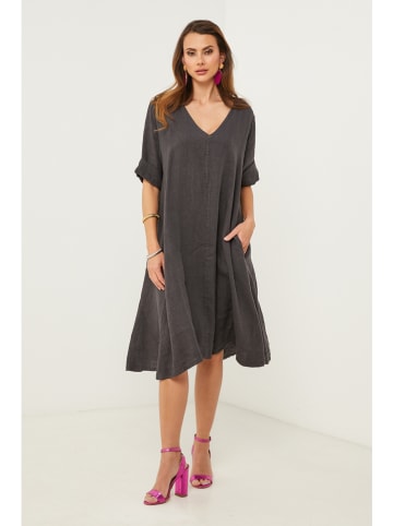 Fleur de Lin Jurk antraciet