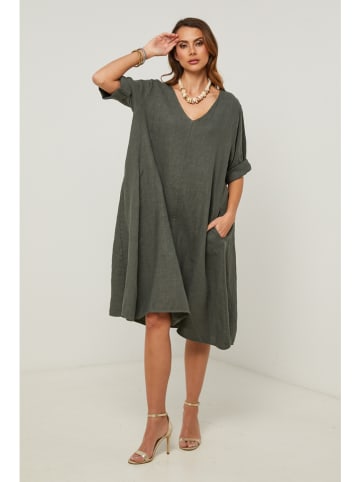 Fleur de Lin Kleid in Grün