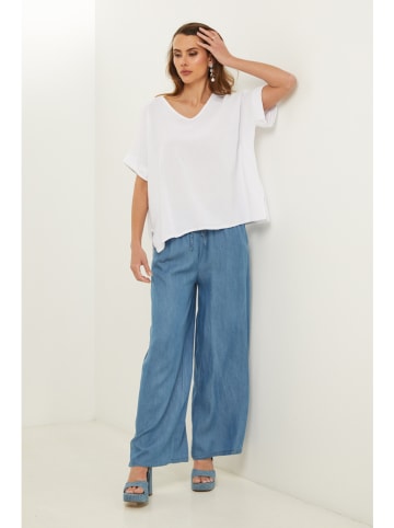 Fleur de Lin Leinen-Bluse "Gallieni" in Weiß