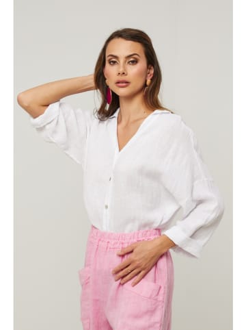 Fleur de Lin Bluse in Weiß