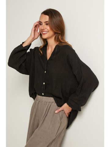 Fleur de Lin Bluse in Schwarz