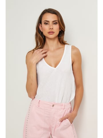 Fleur de Lin Bluse in Weiß