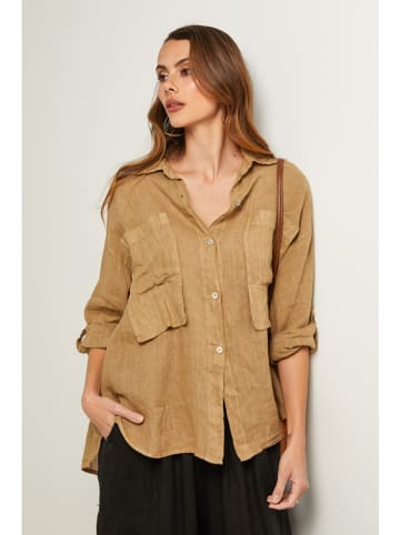Fleur de Lin Blouse lichtbruin
