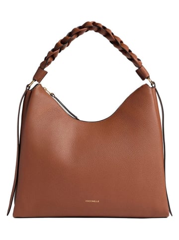 COCCINELLE Leren schoudertas lichtbruin - (B)34 x (H)23 x (D)11 cm