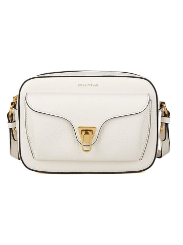 COCCINELLE Leren schoudertas crème - (B)21 x (H)15 x (D)7 cm