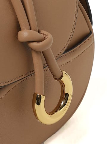 COCCINELLE Leder-Umhängetasche in Hellbraun - (B)22 x (H)18 x (T)6 cm