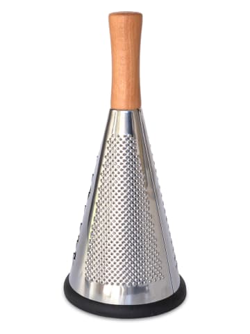 IRIS Barcelona Reibe in Silber/ Hellbraun - (H)27,5 x Ø 12 cm