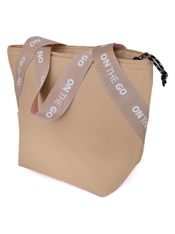IRIS Barcelona Isolier-Lunchtasche "On the go" in Beige - (B)33,5 x (H)24 x (T)14 cm