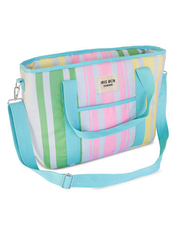 IRIS Barcelona Kühltasche in Türkis/ Grün/ Rosa - (B)41 x (H)29 x (T)15 cm