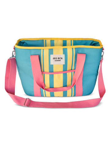IRIS Barcelona Kühltasche in Türkis/ Gelb/ Pink - (B)41 x (H)29 x (T)15 cm