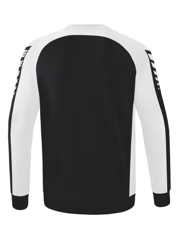 erima Sweatshirt "Six Wings" in Schwarz/ Weiß