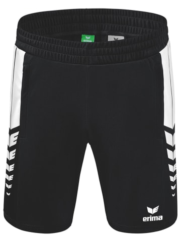 erima Trainingsshorts "Six Wings" in Schwarz/ Weiß