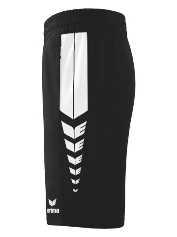 erima Trainingsshorts "Six Wings" in Schwarz/ Weiß