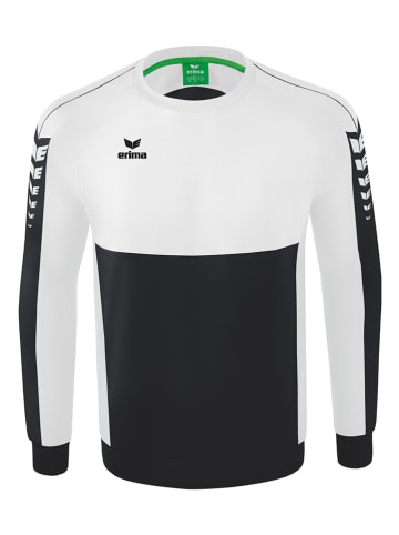 erima Sweatshirt "Six Wings" in Schwarz/ Weiß