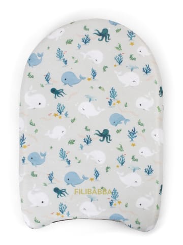 Filibabba Schwimmbrett "Christian's Whale Tales" in Grau - ab 3 Jahren