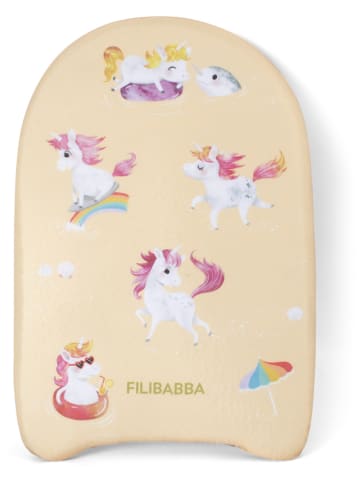 Filibabba Schwimmbrett "Unicorn Shores" in Gelb - ab 3 Jahren