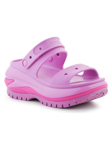 Crocs Keilsandaletten "Mega Crush" in Lila/ Pink
