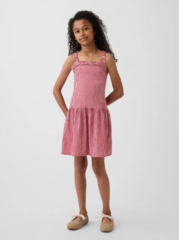 GAP Kleid in Rot/ Weiß