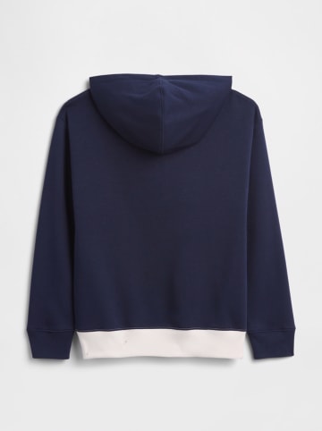 GAP Hoodie in Dunkelblau/ Creme