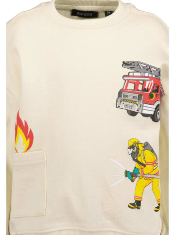 Blue Seven Sweatshirt in Creme