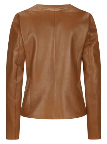 Milestone Lederjacke "Dragonflower" in Cognac