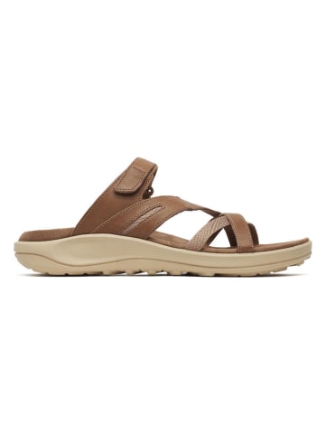 Merrell Leder-Pantoletten "District 4" in Braun
