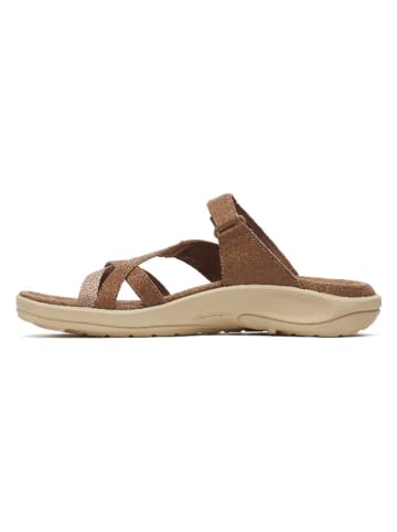 Merrell Leder-Pantoletten "District 4" in Braun