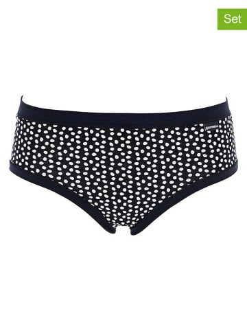 COTONELLA 4-delige set: slips zwart/wit